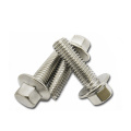 M12*20mm stainless steel hex flange head bolt with serrated A2 A4 304 316 410 carbon steel 35K grade 2